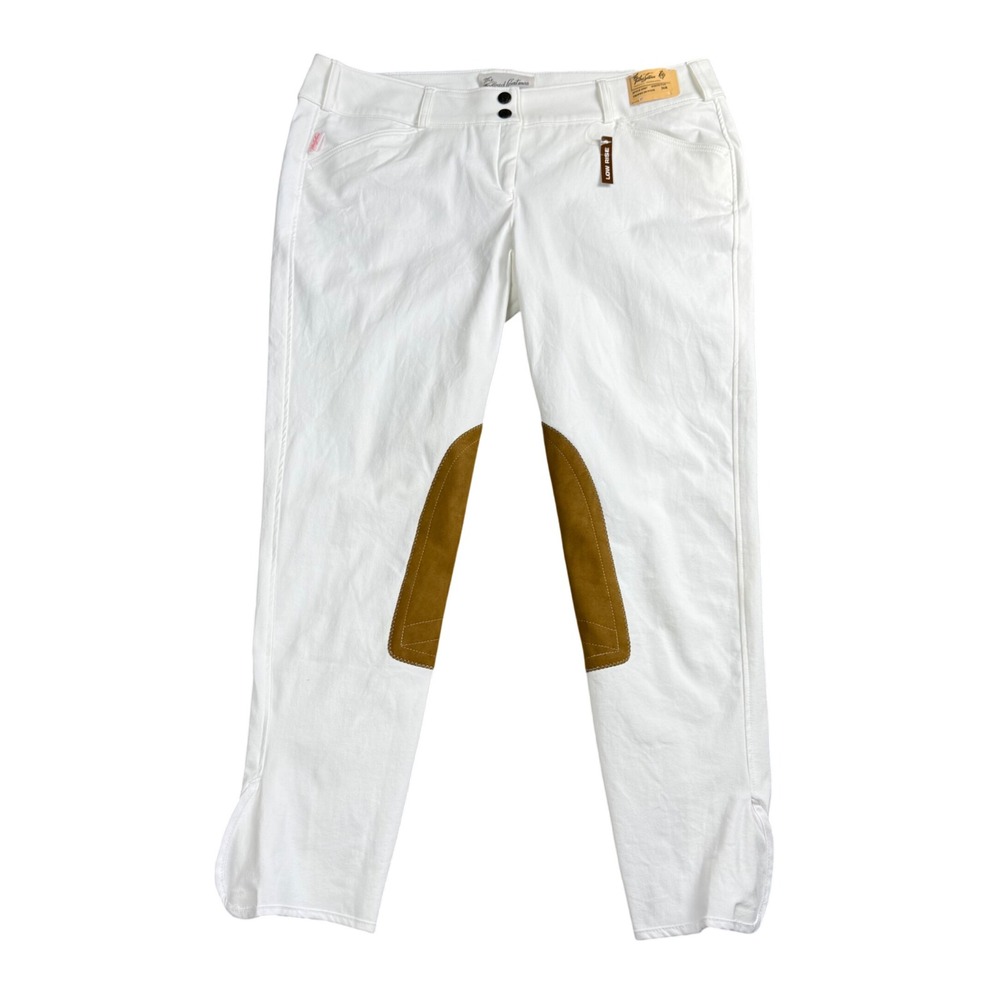 The Tailored Sportsman Trophy Hunter Breeches Horse Women 36R White Tan Low Rise